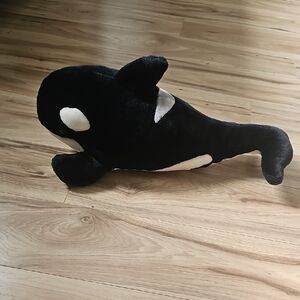 Black and White Orca Plush Toy
